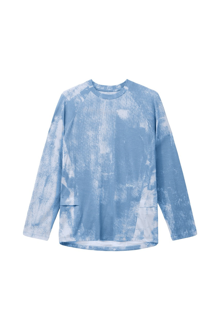 Flowprint Quick-dry Long-sleeve T-shirt — Seasalt Blue