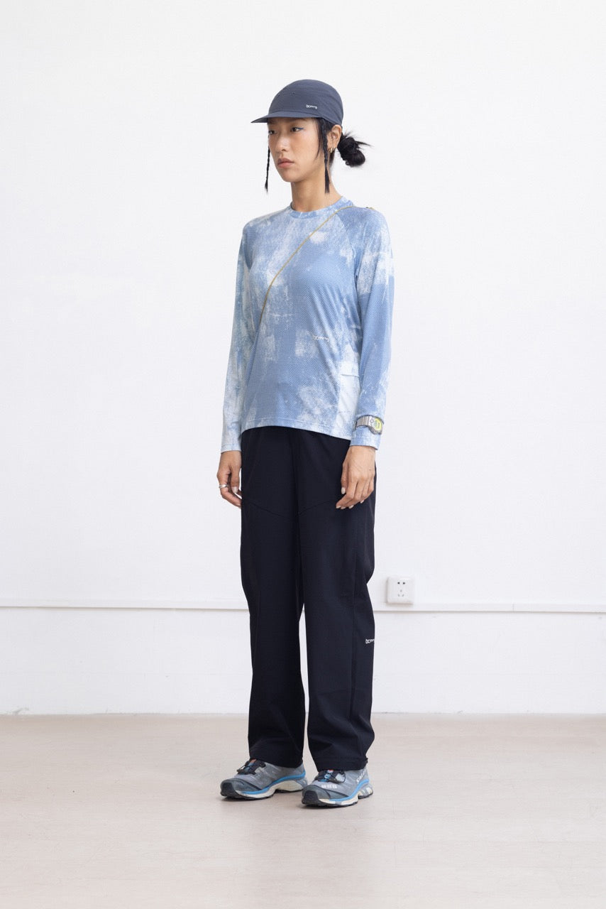 Flowprint Quick-dry Long-sleeve T-shirt — Seasalt Blue