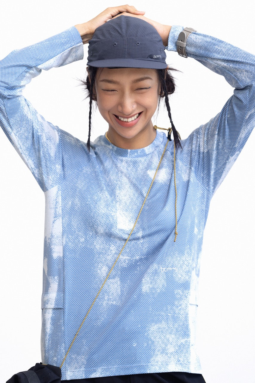 Flowprint Quick-dry Long-sleeve T-shirt — Seasalt Blue