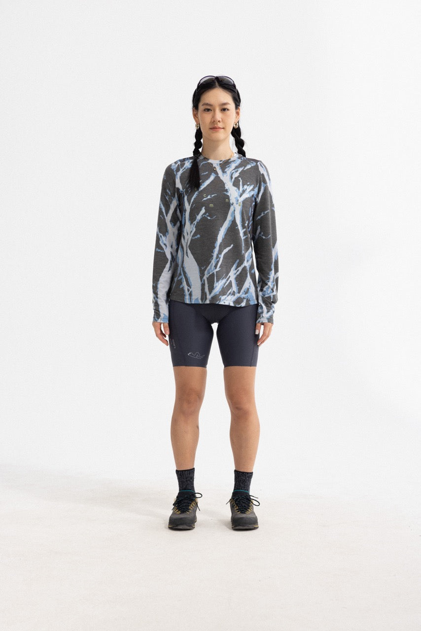 Voyage Packable Merino Jersey — Glacier Moss