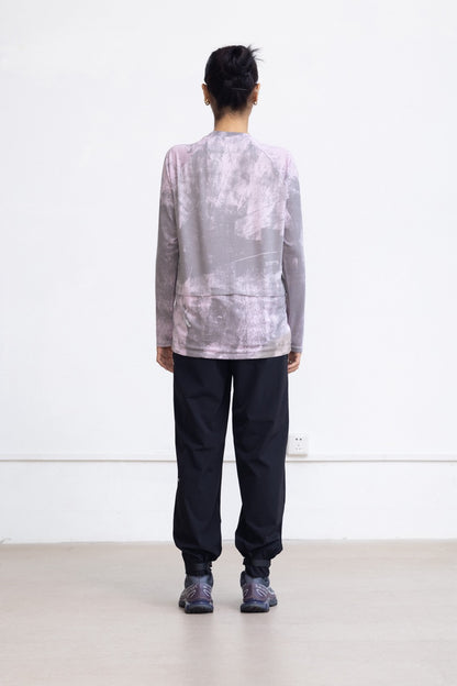Flowprint Quick-dry Long-sleeve T-shirt — Dusk Gray