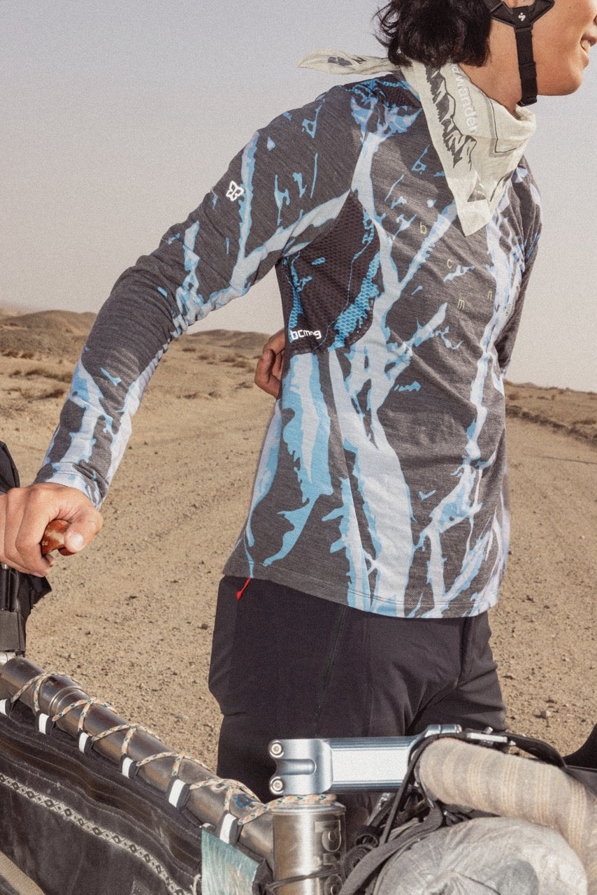 Voyage Packable Merino Jersey — Glacier Moss